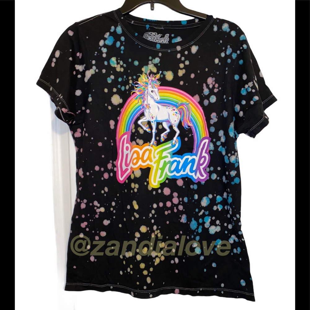 NEW Lisa Frank tie dye unicorn tee shirt XS,Small juniors